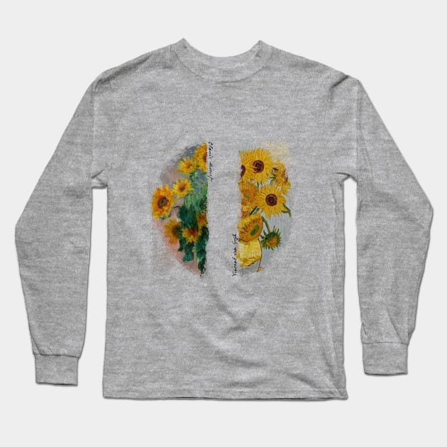 Sunflowers Long Sleeve T-Shirt by Sam18artworks